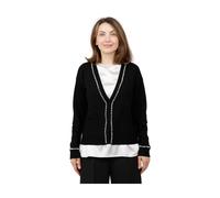 Corte dei Gonzaga - Cardigan con profili in paillettes - - Knitwear - Donna - Nero - L