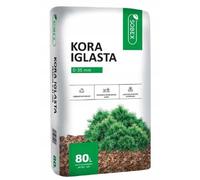 Corteccia decorativa da giardino per conifere, granulometria 0-35 mm, 80 litri.