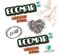 CORTECCIA DI PINO ECOMAR 10/40 LT.60 AZIONE PACCIAMANTE E DECORATIVA NATURALE
