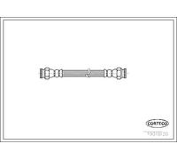 Tubo flessibile freno Assale posteriore Sx 19018120 CORTECO per CITROËN FIAT