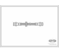 Corteco Tubo flessibile freno assale posteriore 19030646 per VW Audi Seat
