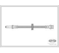Corteco Tubo flessibile freno 19031728 Assale anteriore per SKODA VW