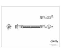 Tubo flessibile freno Assale posteriore 19031872 CORTECO per OPEL FRONTERA B
