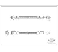 Tubo flessibile freno Assale anteriore Sx 19032358 CORTECO per NISSAN