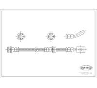 19032411 2 Flessibili del freno ant (MARCA-CORTECO)