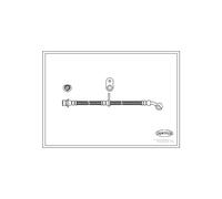 Tubo flessibile freno Assale posteriore Sx 19032676 CORTECO per HONDA PRELUDE IV