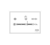 Corteco Tubo freno flessibile 19033579 – Anteriore SX per Toyota Corolla