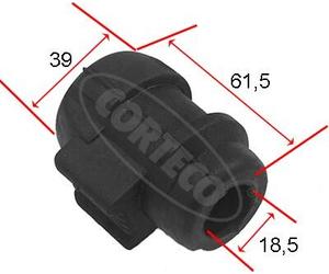 CORTECO 80001465 Supporto, Stabilizzatore per RENAULT