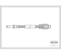 CORTECO componente freno Hinterachse lunghezza 520 mm 19036177