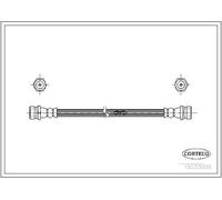 CORTECO componente freno posteriore lunghezza 300 mm 19033009