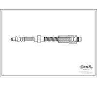 Corteco Flessibile del freno 19018895 – assale anteriore per Peugeot 306