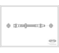 Tubo flessibile freno Assale posteriore 19026484 CORTECO per FORD MONDEO I