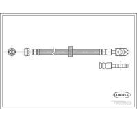 Corteco Flessibile del freno 19026623 – Assale anteriore per VW, SEAT, Audi