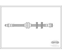 Corteco Flessibile del freno 19030312 anteriore per FIAT LANCIA
