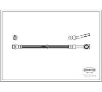 Corteco Flessibile del freno 19030328 Anteriore per Opel Corsa C