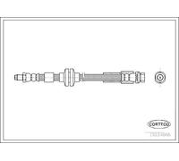 CORTECO Flessibile freno 19034668 tubo freno idraulico 420 mm