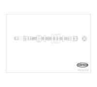 CORTECO Flessibile Del Freno Tubo Freno Anteriore per Audi A4 Avant 19036354