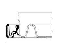 CORTECO Paraolio Albero Motore Trasmissione Finale Adatto A per Alfa 146 75 Audi