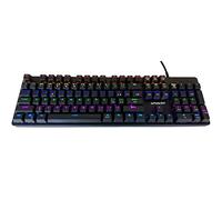 TASTIERA MECCANICA DA GAMING RGB COLORATA GIOCO USB CABLATA PC 5 PROFILI
