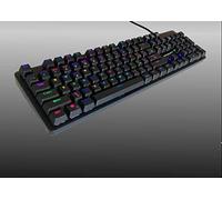 TASTIERA MECCANICA DA GAMING RGB COLORATA GIOCO USB CABLATA PC 5 PROFILI