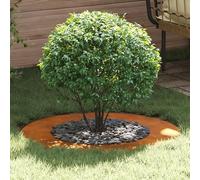 Cortenstahl - Set di 5 vasi rotondi, 80 cm, per terrazze, balconi, giardini, esterni, resistenti alle intemperie, luce di montaggio