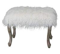 Cortesi Home Harlow - Panca ottomana, 66 cm, colore: Bianco