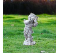 Cortile della statua del giardino d'angelo nordico per le aree a bordo