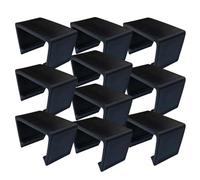 Cortile Furniture Clips - 2,48 x 1,38 x 1,46 Inches 10 pezzi Thick Fasteners, Wind-Securing Replacement | Wicker Furniture Sofa Clips Outdoor Patio Rattan Chair Connectors, Rattan Wicker