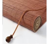 Cortina De Bambú Para Ventana Tenda A Pacchetto In Bambù Tapparella Bamboo Da Esterno 50 60 70 80 90 100 110 120 130 140 150 160cm Tende Avvolgibili Traspiranti Per Interni Esterni(Brown)