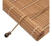 Cortina De Bambú Para Ventana Tenda A Pacchetto In Bambù Tapparella Bamboo Da Esterno 50 60 70 80 90 100 110 120 130 140 150 160cm Tende Avvolgibili Traspiranti Per Interni Esterni(Carbonized A)