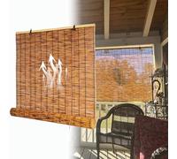 Cortina di bambù da Esterno, Tende Oscuranti in bambù Privacy Protezione Solare Traspiranti Tapparelle in Reed Larghezza 50-150 CM(60x90CM(WxH))