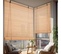 Cortina Di Bambù Per Esterno Interni 70% Oscuranti Tenda A Rullo In Bambù 60 80 90 100 120 140 160 170 180cm Larghezza Tapparella Avvolgibile Bambù Traspirante/Privacy Per Finestre Giardino Veranda(Ca