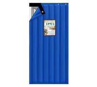 Cortina di porte termoisolante Tenda for porta in cotone con finestra prospettica multicolore, diverse misure(Blue,70cm*200cm)