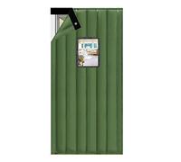 Cortina di porte termoisolante Tenda for porta in cotone con finestra prospettica multicolore, diverse misure(Green,80cm*210cm)