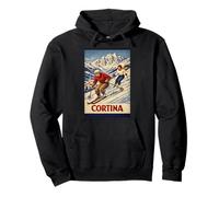 Cortina Vintage Evening Style Wool Effect Felpa con Cappuccio