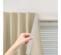Cortinas Para Cuarto, Tende oscuranti autoadesive portatili per camera da letto, facili da installare, termiche, oscuranti, per cucina e stanza, 120 cm di larghezza x 140 cm di lunghezza, beige, 1
