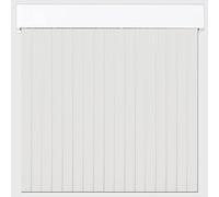 Cortinas - Tenda a strisce in plastica PVC e barra in alluminio, ideale per terrazze e verande, anti-mosche, bianco, 210 x 120 cm