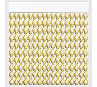 Cortinas - Tenda in corda per esterni, in plastica PVC e barra in alluminio, 72 strisce, ideale per terrazze e verande, anti-mosche, bianco-giallo, 210 x 90 cm