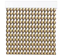 Cortinas - Tenda in corda per esterni, in plastica PVC e barra in alluminio, 72 strisce, ideale per terrazze e verande, anti-mosche, beige-marrone, 210 x 90 cm