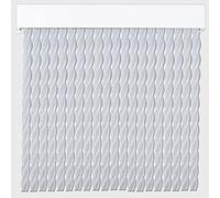 Cortinas - Tenda in corda per esterni, in plastica PVC e barra in alluminio, ideale per terrazze e verande, anti-mosche, bianco-trasparente, 210 x 90 cm