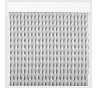 Cortinas - Tenda in corda per esterni, in plastica PVC e barra in alluminio, ideale per terrazze e verande, anti-mosche, bianco, 210 x 90 cm