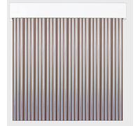 Cortine Esterne in Nastro per Porte | Plastica PVC e Barra in Alluminio dimensioni | PERTONI TENDE (Marrone e Trasparente, Larghezza 120cm x 210cm Lunghezza)