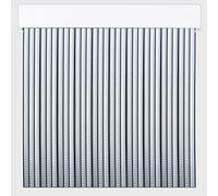 Cortine per esterni anti-insetti | Materiale in plastica PVC e barra in alluminio | PERTONI TENDE (larghezza 90 cm x 210 cm di lunghezza, nero e trasparente)