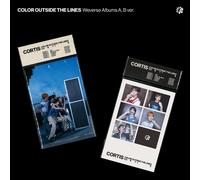 CORTIS COLORE FUORI DALLE LINEE 1° Album WEVERSE 2 Ver SET/2QR Card + 2 libri...