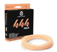 Cortland Lenza da Pesca a Mosca 444 Peach con Anello Anteriore saldato - 25,4 m Durevole Facile Lancio Ultra Flessibile ad Alto galleggiamento Serie Classic Canna da Mosca Linea per Acqua Dolce, WF4F
