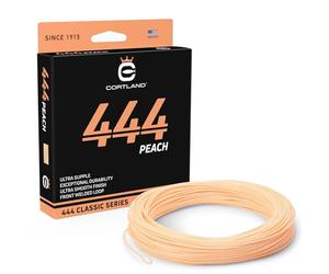 Cortland Lenza da Pesca a Mosca 444 Peach con Anello Anteriore saldato - 25,4 m Durevole Facile Lancio Ultra Flessibile ad Alto galleggiamento Serie Classic Canna da Mosca Linea per Acqua Dolce, WF4F