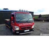 Corto Barra Paraurti + LED Per Mitsubishi Fuso Canter 2002 Basso sotto Spoiler