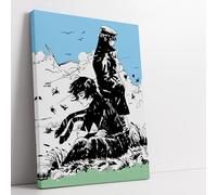 Corto Maltese Arrivederci Riproduzione Artistica- Poster su tela SENZA CORNICE per arredamento casa e ufficio - Decorazione murale e tela da parete 30x42cm