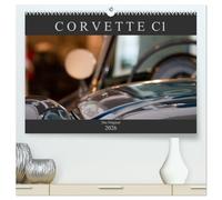 Corvette C1 - Das Original (hochwertiger Premium Wandkalender 2026 DIN A2 quer), Kunstdruck in Hochglanz: Ästhetische Detailaufnahmen der ersten Corvette-Baureihe C1 (1953-1962)