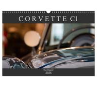 Corvette C1 - Das Original (Wandkalender 2026 DIN A3 quer), CALVENDO Monatskalender: Ästhetische Detailaufnahmen der ersten Corvette-Baureihe C1 (1953-1962)